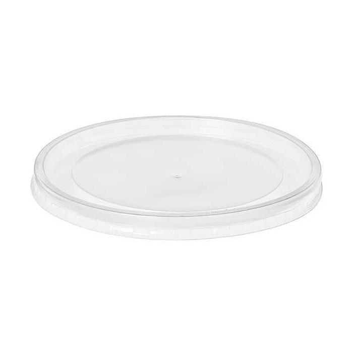 110 MM Şeffaf Kapak 16 OZ Karton Çorba Kasesi için 2,7 gr 1000 Adet