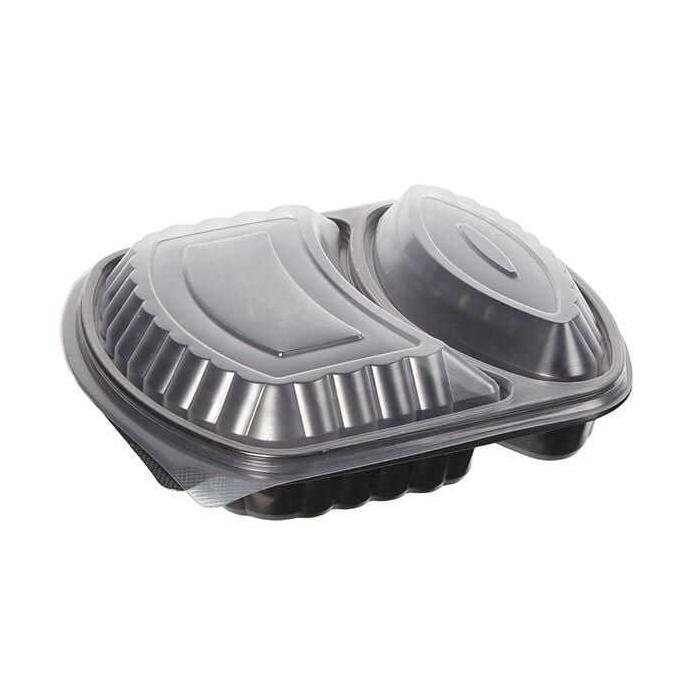 2 Bölmeli Kapaklı Gıda Kabı