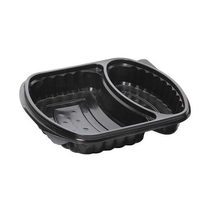 2 Bölmeli Kapaklı Gıda Kabı