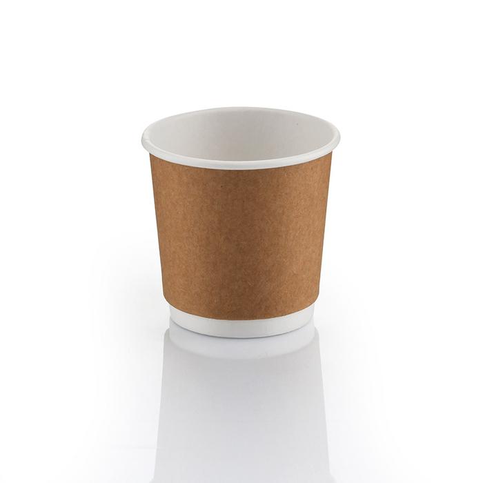 4oz Double Wall Kraft Karton Bardak 