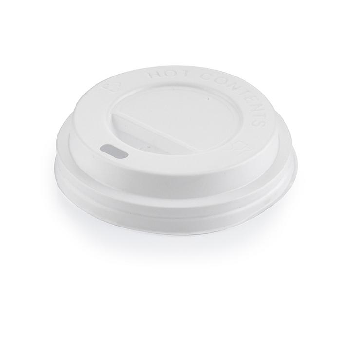 4oz Karton Bardak Kapağı Beyaz 