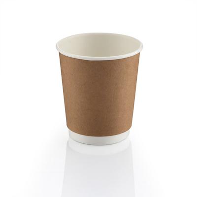 8oz Double Wall Kraft Karton Bardak 