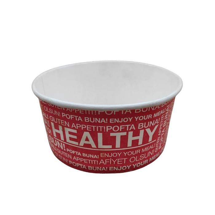 Arnes 750 CC Baskılı Karton Salata Kasesi 500 Adet