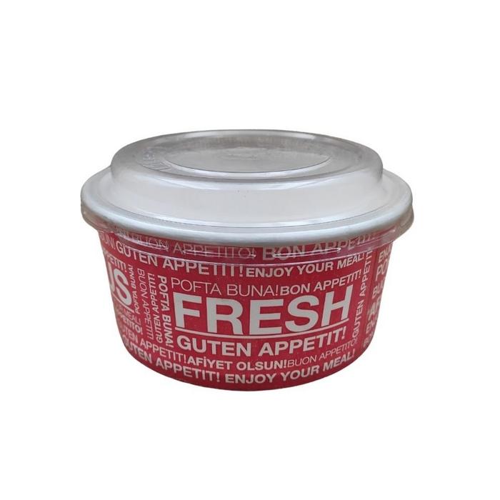 Arnes 750 CC Baskılı Karton Salata Kasesi 500 Adet