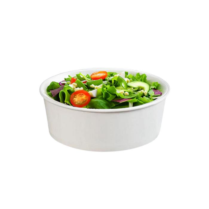 Arnes Beyaz 38 OZ (1100 CC) Baskısız Karton Salata Kasesi – 300 Adet