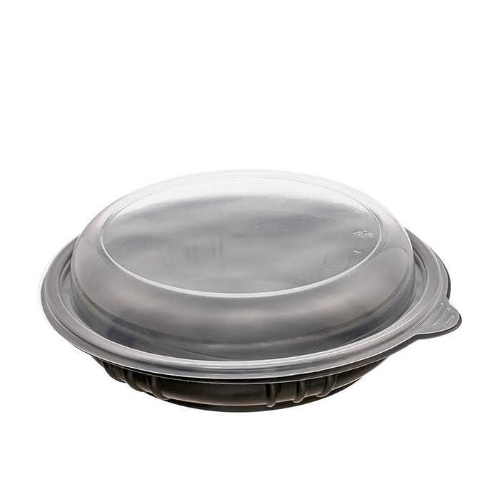 Kapaklı Siyah Salata Kasesi 1000 gr