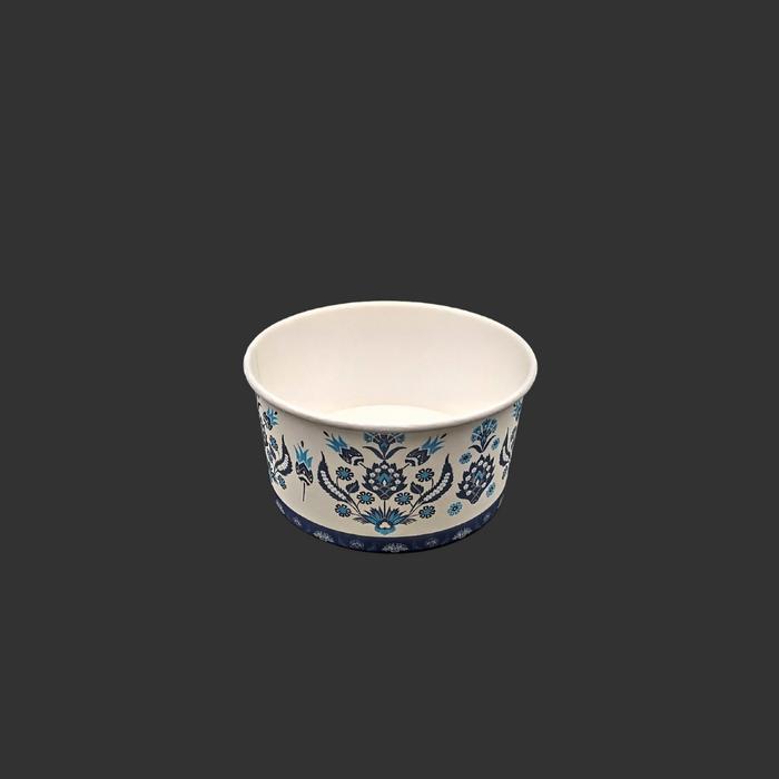 Metrosan 14 OZ Baskılı Karton Çorba Kasesi Ve Kapak 500 Adet