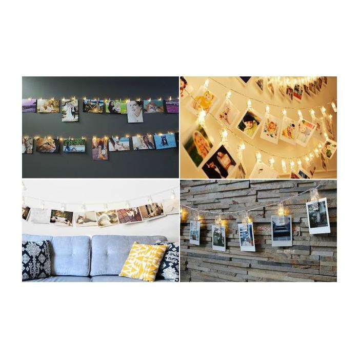 10'lu Led Işıklı Fotoğraf Mandalları