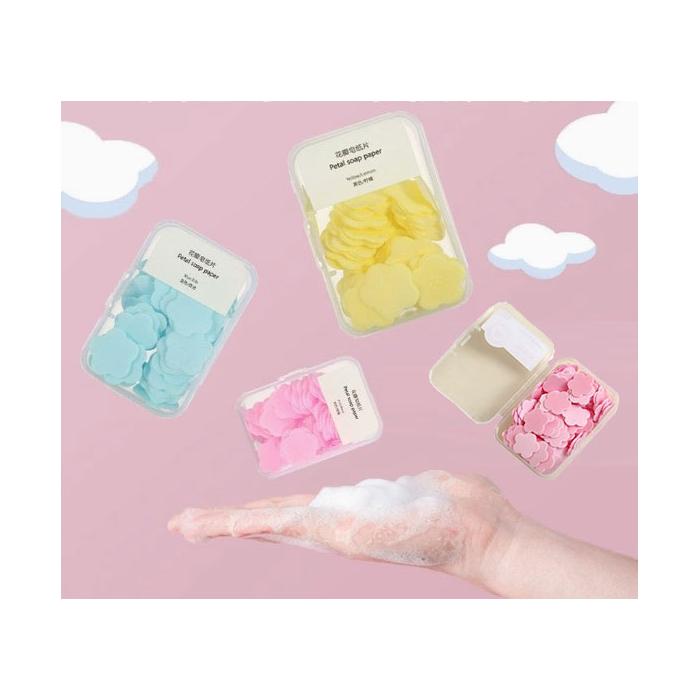 100 Yaprak Eriyen Mini Parfümlü Kağıt Sabun