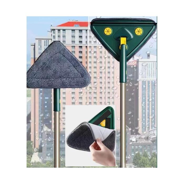 2 Bezli Üçgen Çek Çekli Mop Islak Mendil Uyumlu 150 cm