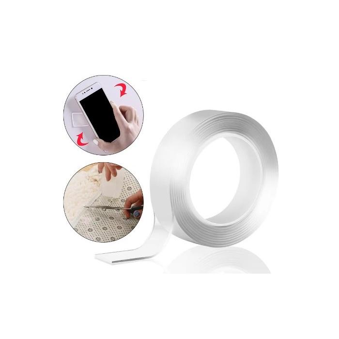 2m*3cm Çift Taraflı Şeffaf Bant 2 Metre