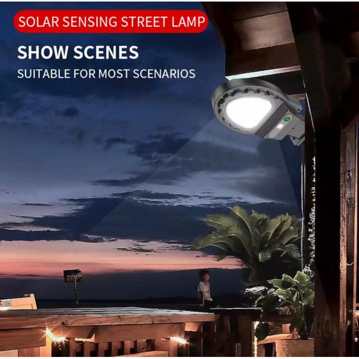 38 Ledli Sokak Lambası Şeklinde Solar Bahçe Lambası