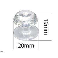 4 Adet Kristal Tasarımlı Çok Amaçlı Yapışkanlı Tutacak Buton