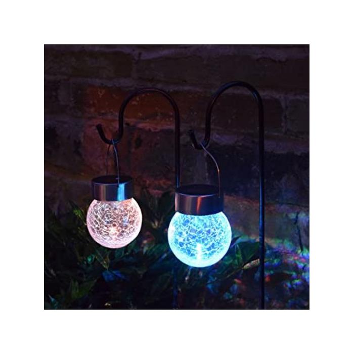 4 Lü Sarkıt Günerş Enerjili RGB Solar Bahçe Aydınlatması Ampül Görünümlü