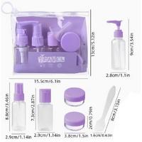 6 Parça Renkli Kapaklı Seyahat İçin Boş Şişe Seti