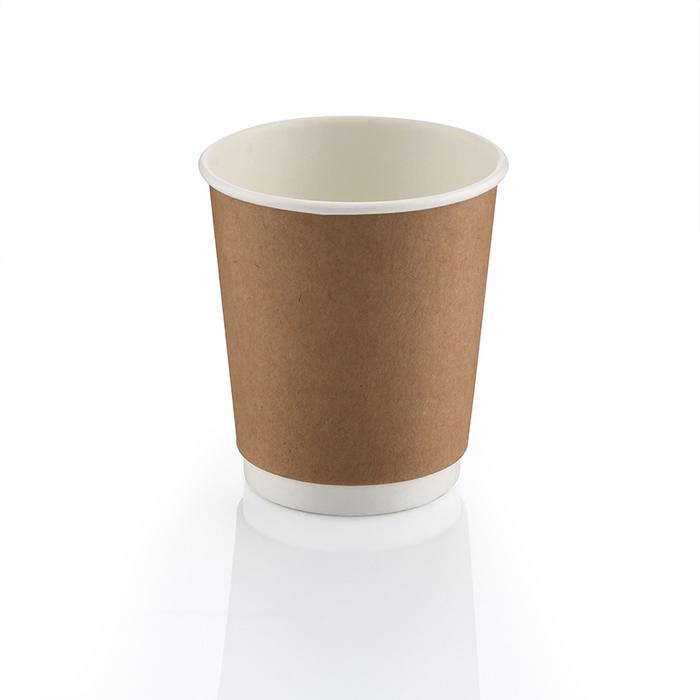8oz Double Wall Kraft Karton Bardak 