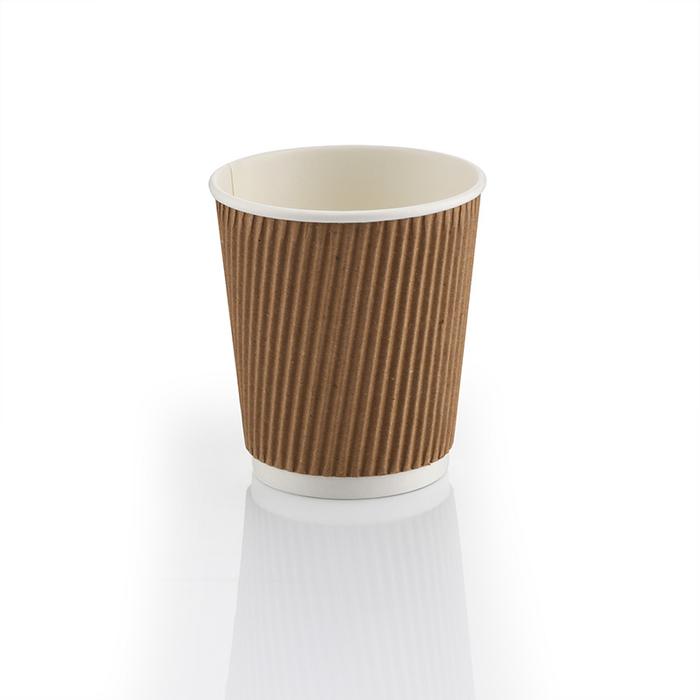 8oz Double Wall Ripple Karton Bardak 