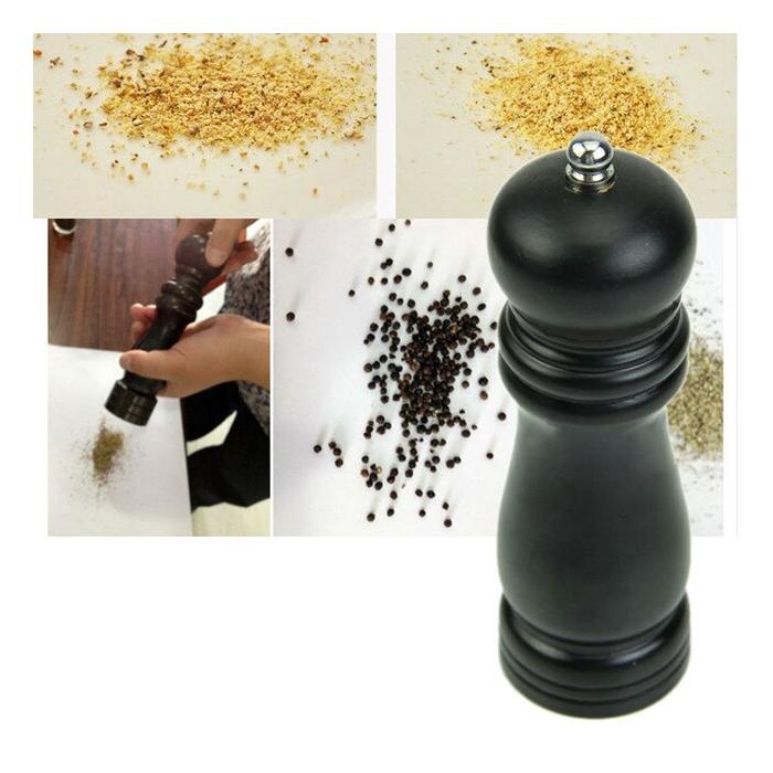 Ahşap Tuz Karabiber Öğütücü Değirmen (20 cm)