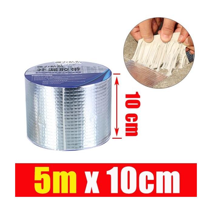 Alüminyum İzolasyon Tamir Çatlak Bandı  10 Santim 5 Metre Çamur Bant ( 10cm * 5m )