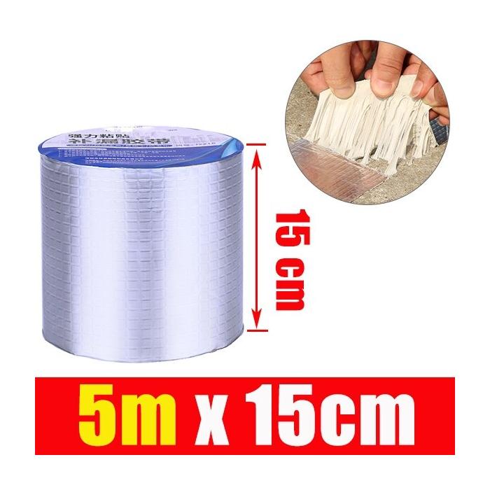Alüminyum İzolasyon Tamir Çatlak Bandı  15 Santim 5 Metre Çamur Bant ( 15cm * 5m )