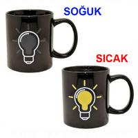 Ampül Şeklinde Renk Değiştiren Sihirli Kupa Bardak