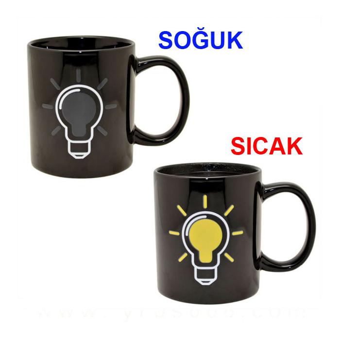 Ampül Şeklinde Renk Değiştiren Sihirli Kupa Bardak