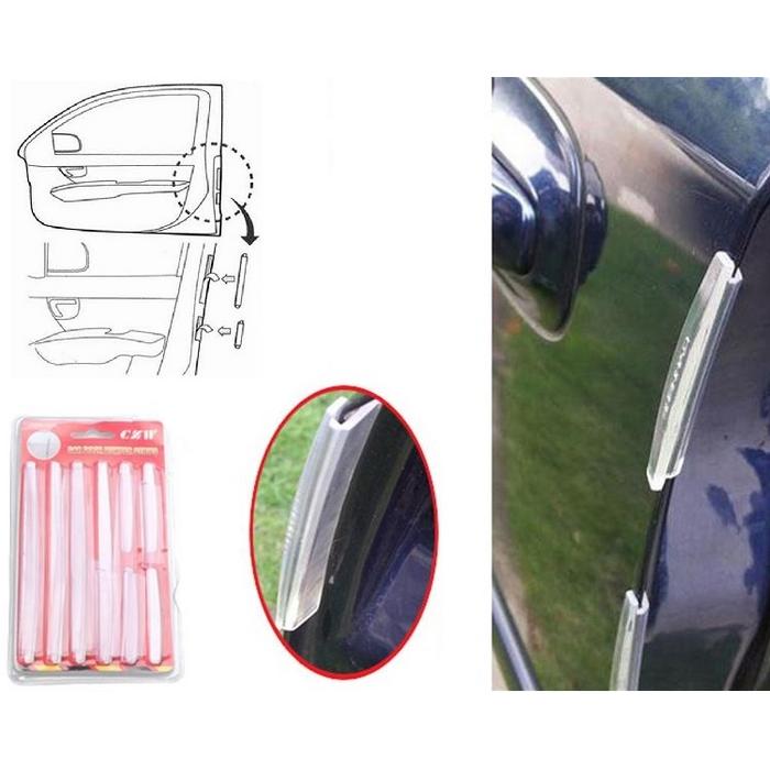 Araba Kapı Koruma Silikonu Şeffaf (8 Parça)