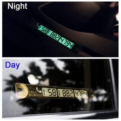 Araba ve İş Yeri İçin Fosforlu Telefon Plakası