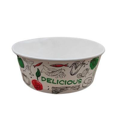 Arnes 38 OZ (1100 CC) Baskılı Karton Salata Kasesi 300 Adet