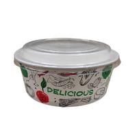 Arnes 38 OZ (1100 CC) Baskılı Karton Salata Kasesi 300 Adet