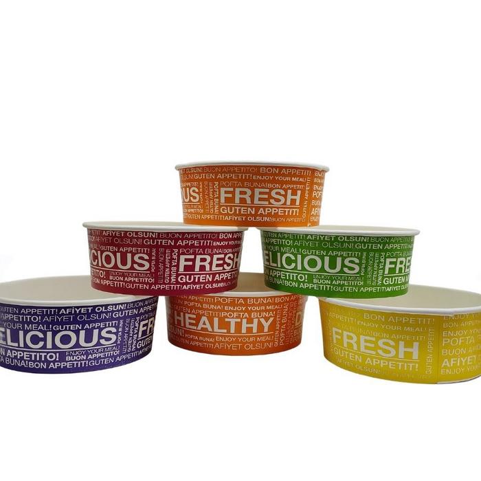 Arnes 500 cc Baskılı Karton Salata Kasesi – 500 Adet