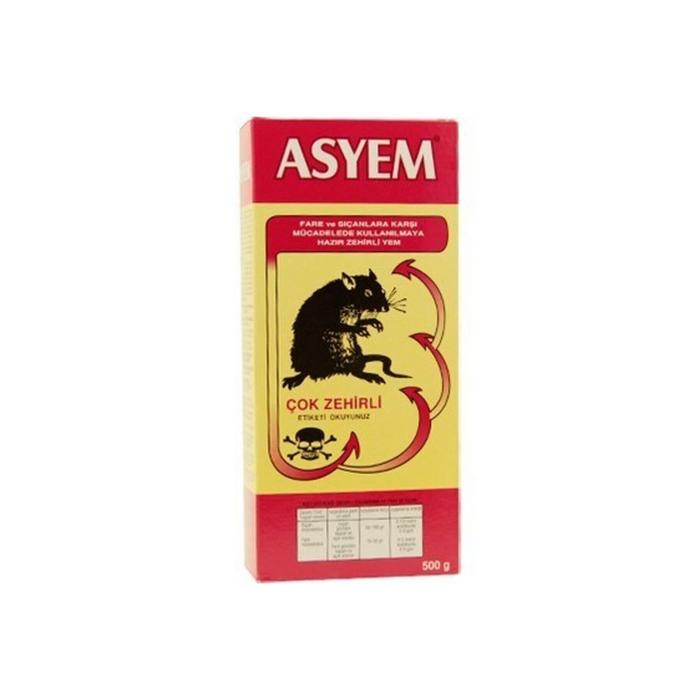 Asyem 500 Gr Fare Zehiri Çok Etkili Fare Ve Haşere Öldürücü Zehir