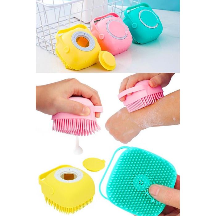 Banyo Duş Kesesi Sabun Duş Jeli Hazneli Masaj Lif Fırçası Kese