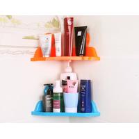 Banyo Mutfak İçin Vantuzlu Köşe Rafı