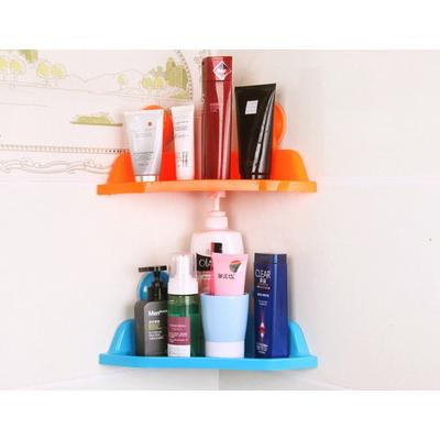 Banyo Mutfak İçin Vantuzlu Köşe Rafı