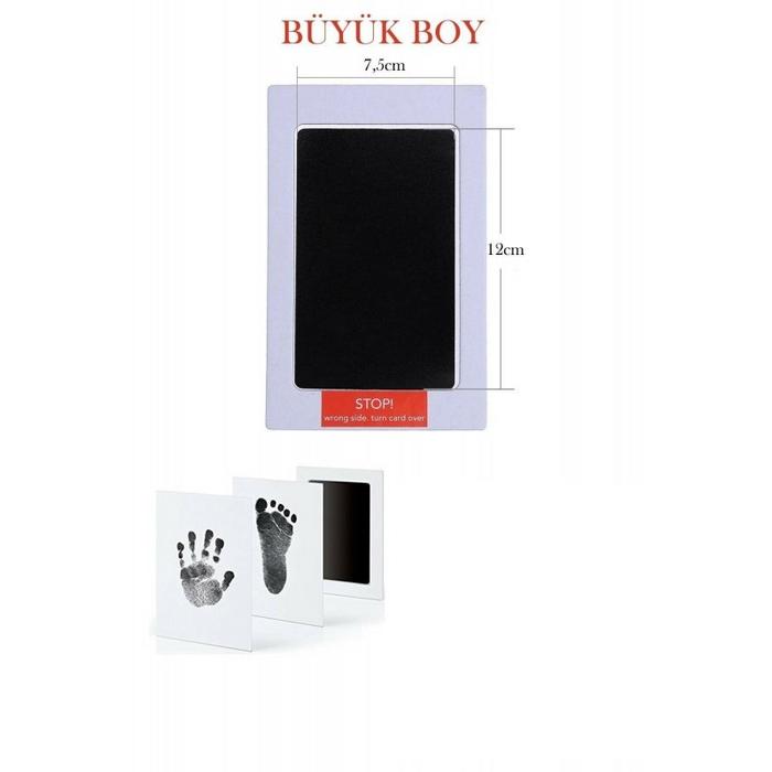 Büyük Boy Bebek El Ve Ayak Izi Anı Baskı Seti
