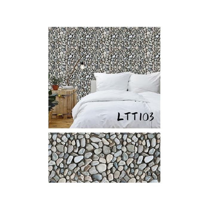 Çakıl Taşı Desenli Yapışkanlı Kaplama Kağıdı  Büyük Boy 3 Metre