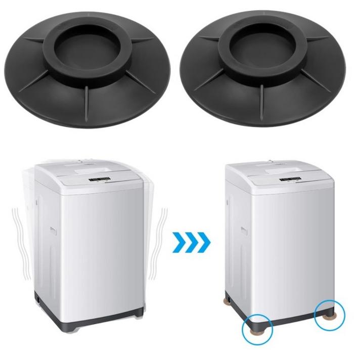 Çamaşır Makinesi Titreşim Engelleyici Stoper SİYAH 4lü Set