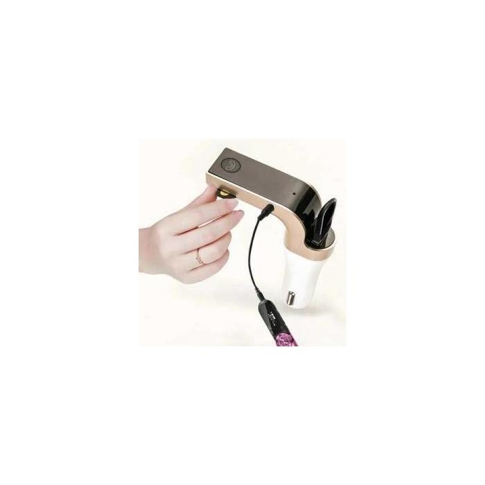 CarG7 Bluetooth Araç Kiti FM Transmitter  (USB MicroSD)