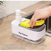 Çift Hazneli Sıvı Sabunluk, Süngerlik ve Otomatik Deterjanlık