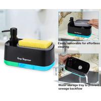 Çift Hazneli Sıvı Sabunluk, Süngerlik ve Otomatik Deterjanlık