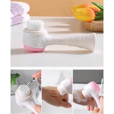 Çift Taraflı 3D Yumuşak Yüz Bakım Fırçası