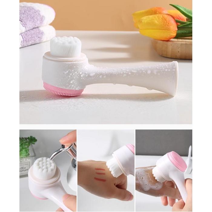 Çift Taraflı 3D Yumuşak Yüz Bakım Fırçası