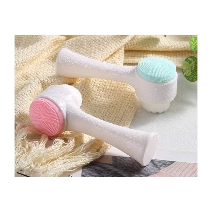 Çift Taraflı 3D Yumuşak Yüz Bakım Fırçası