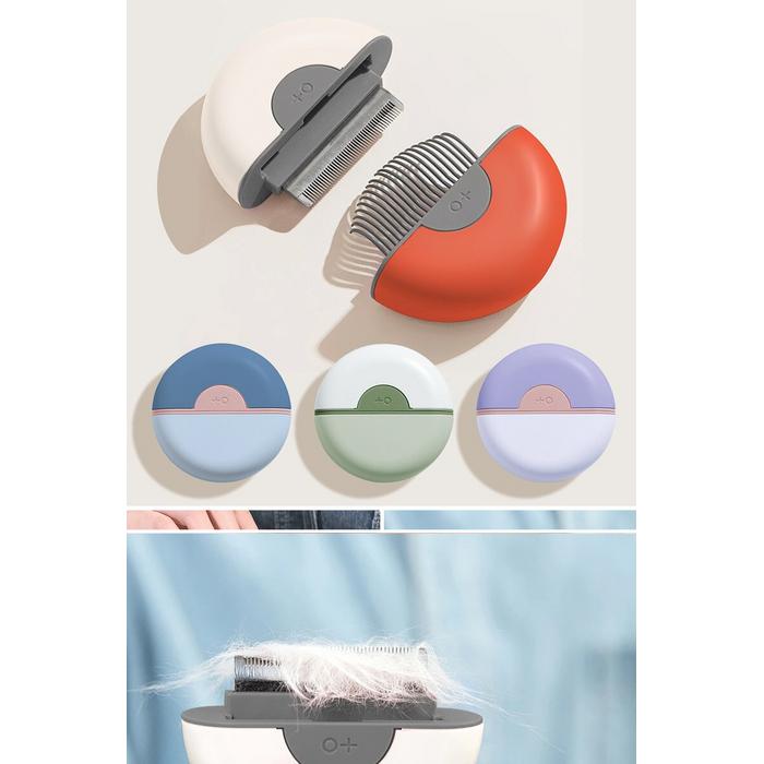 Çift Taraflı Portatif Taşınabilir Kedi Köpek Tarağı Tüy Toplayıcı Pratik Şık