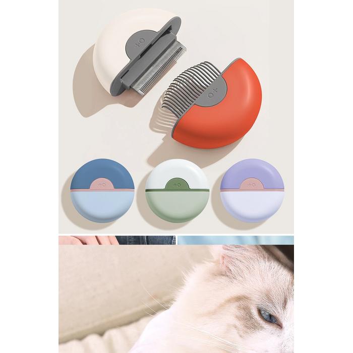 Çift Taraflı Portatif Taşınabilir Kedi Köpek Tarağı Tüy Toplayıcı Pratik Şık