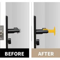 CM-072 Vantuzlu Geçmeli Kapı Kolu Stoper 4lü Set Beyaz