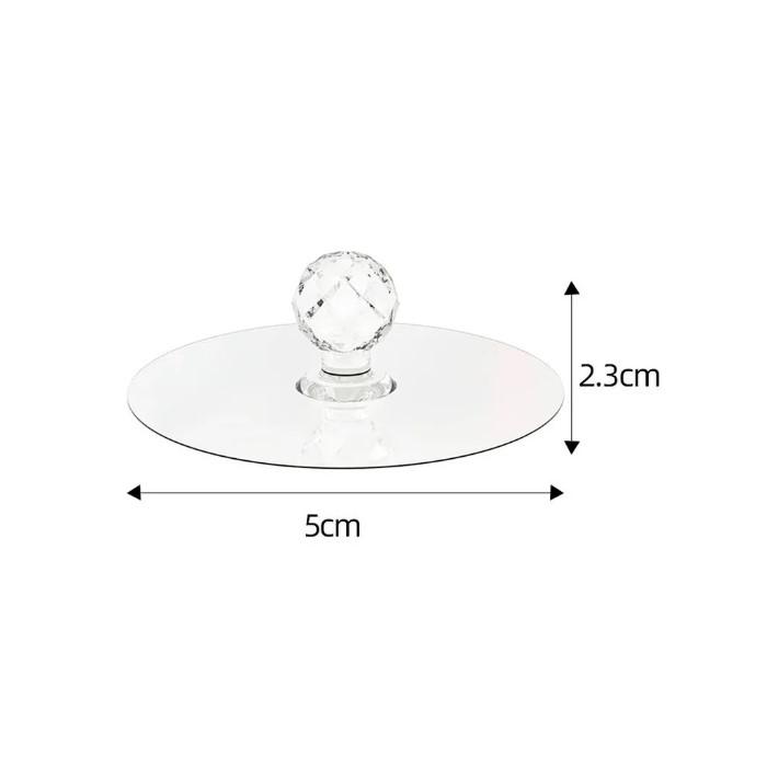 Çok Amaçlı Yapışkan Kristal Tutacak Kulp 4 Adet