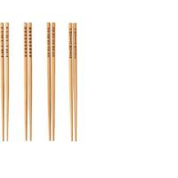 Desenli Organik Bambu Çin Çubuğu Chop Sticks 10 Çift