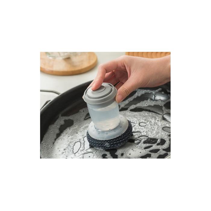 Deterjan Hazneli Bulaşık Fırçası Telli 2 Adet Uçlu